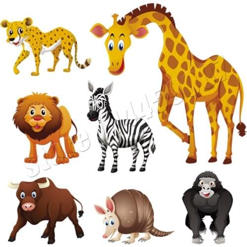 Different 3D Animals Patch Iron-On Clothes New Design Badges Diy Accessory Washable Heat Transfer Applique