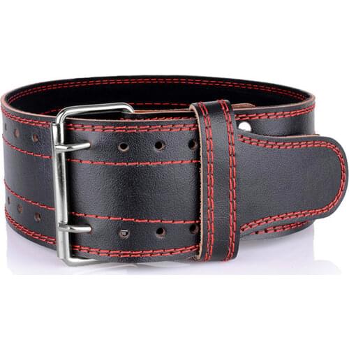 Cowhide Weightlifting Belt Barbell Squats Training Gym Leather Lumbar Belt Bodybuilding Deadlift Fitness Workout Back Protector