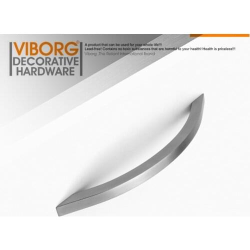 VIBORG Deluxe 160mm Solid 304 Stainless Steel Modern Kitchen Cabinet Cupboard Door Handle Pulls Drawer Pull Handles, SV727