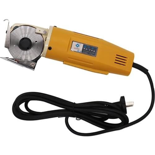 220V Handheld Electric Scissor YJ-70A Electric Round Knife Cutting Machine Fabric Cloth Slitting Machine Rag Cutter Shear