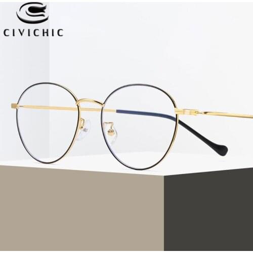 Chic Anti Blue Light Glasses Women Retro Round Eyewear Myopia Optical Frame Computer Eyeglasses Man Gaming Gafas Luz Azul COG31