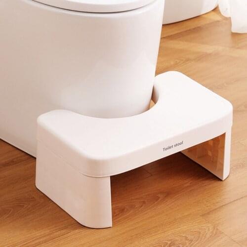 Bathroom Squatty Potty Toilet Stool Folding Squatting Stool Easy Storage Toilet Seat Footstool White/Green/Yellow