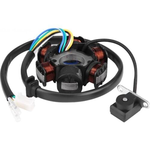 6 Coil Ignition Stator Magneto for GY6 50 110 150cc Scooter Moped Go Kart ATV 6 Poles 5 Wires