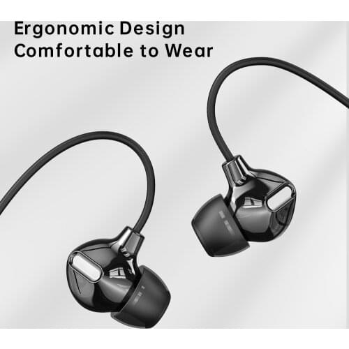 AK Rock Space RAU0695 Obsidian Stereo Earphones with 3.5mm Jack In Ear Earphone Bass Earphone