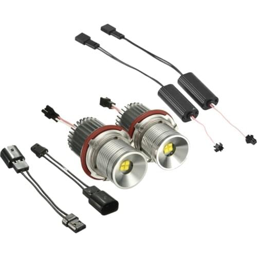 1 Pair 40W Car Flashing Angel Eyes LED Marker High Power Light Lamp 6312694048 63126916097 63126929309 For BMW 1 5 6 7 Series