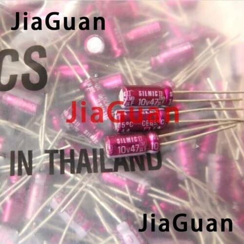 20PCS NEW ELNA RFS SILMIC II 10V47UF 5X11MM SILMICII 47UF 10V hot sale SILMIC2 10v 47uf Purple Red Robe 47UF/10V