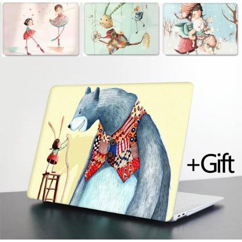 2019 6D Print laptop case funda for macbook Air 13 Air Pro Retina 11 12 13 15 Touch bar Touch ID hard case Laptop replace cover