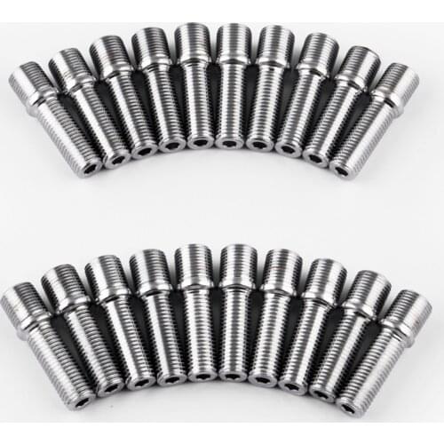20x M14*1.5 To M12*1.5 50MM Long Wheel Stud For German Cars