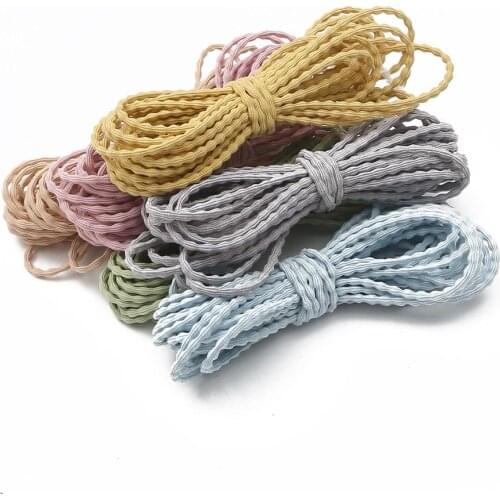 5M/bag 3mm Round Elastic Bands Sewing Cord Rope Rubber Band Stretch Line Thread DIY Clothes Garment Sewing Accessories