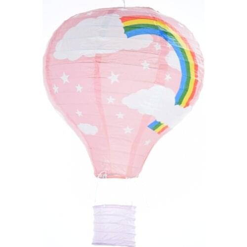 5pcs/lot 12 inch Hot Air Balloon light pink Paper Lantern for Wedding Party Birthday Craft Garden Decoration