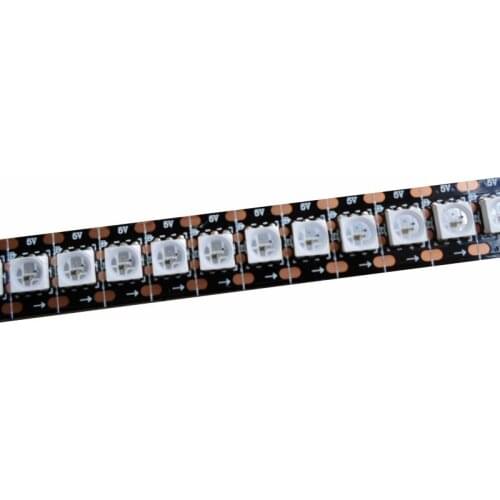 5mX High quality flexible WS2813 5050SMD RGB addressable led strip light 32/60/144LED/m with Black PCB free shipping