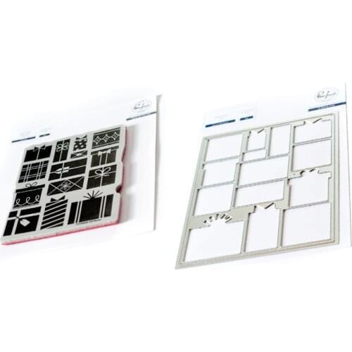 CH 2020 GIFT BOXES Clear Stamps and Cutting Dies Metal Cutting Dies and stamps DIY Scrapbooking Card Stencil Paper Craft Hand