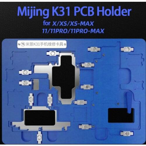 Mijing K31 PCB Holder for iPhone X/XS/XS MAX/11/11Pro/11 Pro Max A11 A12 A13 CPU IC Chip Hard Disk Baseband Degumming Fixed Tool