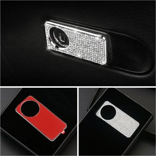 For Mercedes Benz E Class W213 2016-2019 Storage Box Glove Box Glovebox Switch Button Cover Trim Crystal Diamond Decal