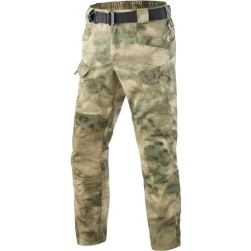 IX7 camouflage pants summer outdoor thin charge model grid cloth pants bag overalls combat trousers