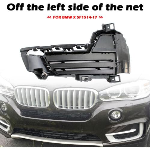 Left+Right Car Front Bumper Closed Grill Grille Plate Trim Cover for BMW F15 X5 35i 35ix 35dx 50ix 2014-2017 Auto Accessories