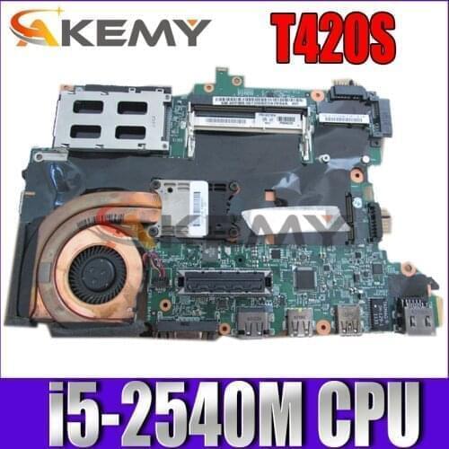 Akemy H0223-4 48.4KF58.041 FRU 63Y1725 laptop motherboard For lenovo thinkpad T420S Core i5-2540M QM67 DDR3 Main board