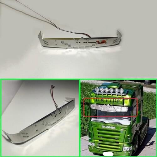 Metal Sunshade Light with LED for 1/14 Tamiya RC Truck Car SCANIA R730 R470 R620 56323 Diy