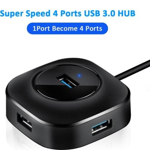 Multi USB HUB 3.0 USB 3 Hub USB Splitter 4 Ports Expander Mini 2.0 Hab Adapter With Power Interface High Speed For PC Laptop
