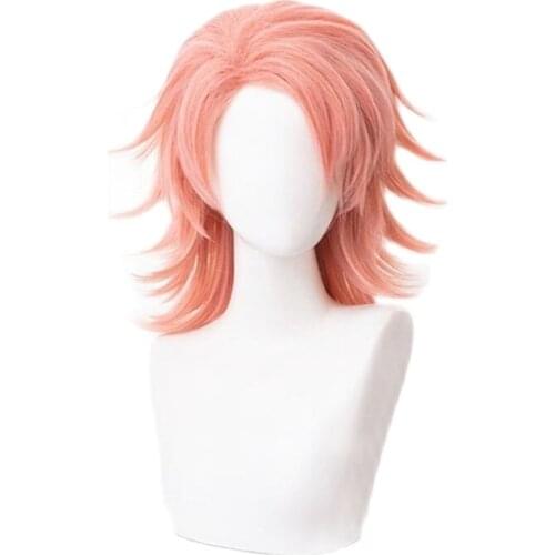 New Black Ponytail Wig Cosplay Costume Men Women Heat Resistant Synthetic Hair Wigs