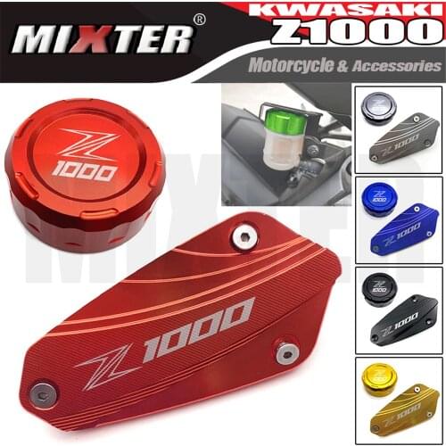 Motorcycle Front & Rear brake Fluid Cylinder Master Reservoir Cover Cap Guard For KAWASAKI Z1000 Z-1000 2010-2020 Z 1000 '18 '19