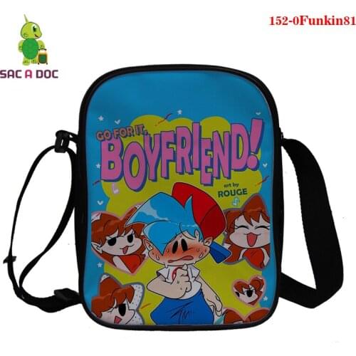 Casual Women Crossbody Bag 3D Friday Night Funkin Print Teens Girls Messenger Bag Brand Friday Night Funkin Women Travel Handbag
