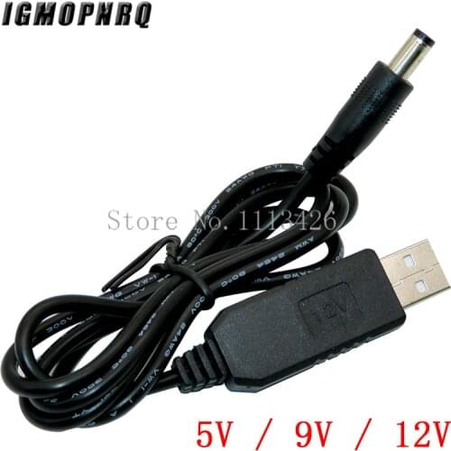 USB Power Boost Line Dc 5v To Dc 9v / 12v Step Up Module Usb Converter Adapter Cable 2.1x5.5mm Plug