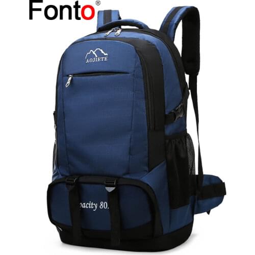 80L Large Travel Backpack Men Women Tactical Backpack Outdoor Waterproof Hiking Climbing Camping Hunting Rucksack