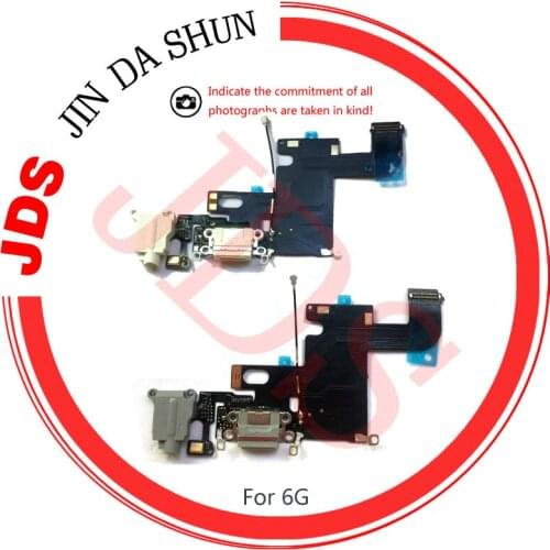 Head Jack Audio Charger Flex Cable USB Charging Dock Connector Microphone Wifi Antenn Flex For iPhone 6 6G Ribbon