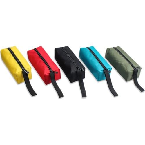 Portable Waterproof Electrician Tool Bags Oxford Cloth Hand Tools Screws Nails Drill Bit Metal Parts Bag with Wristband