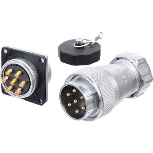 WEIPU WS28 TP+Z Industrial Waterproof Automotive Electrical Connector Powercon Adapter IP67 2 3 4 7 9 10 12 16 17 20 24 26 Pin