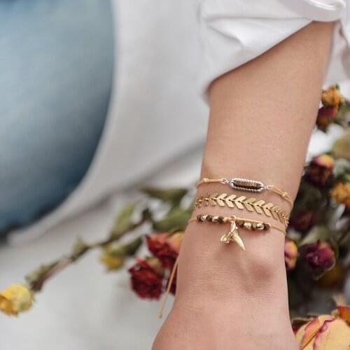 Gold Wheat Bracelets Fashion Decoration Bracelet & Bangle Statement Bracelets Accessories Gifts For New Year Jewelry For Women