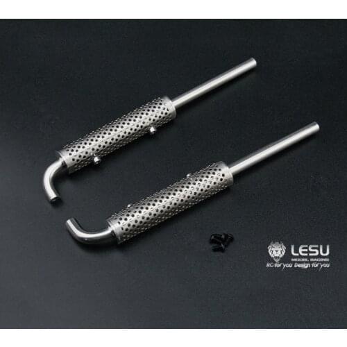 1/14 LESU Metal Chimney Exhaust Pipe for Scale RC DIY TAMIYA King Hauler Grand Hauler Tractor Truck Car Model