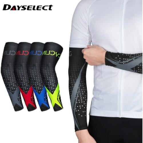 1 Pair Ice Fabric Cycling Arm Sleeve Warmers Basketball Sleeve Running Arm Sleeve Bicycle Arm warmers Camping Summer Sports