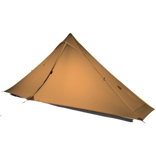 3F UL GEAR Lanshan 1 Pro Official Tent Outdoor 1 Person Ultralight Camping Tent 3 Season Professional 20D Silnylon Rodless