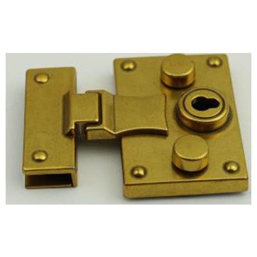 6 Pieces Luggage hardware accessories light gold die-casting twist lock bag and handbag lock hardware accessories