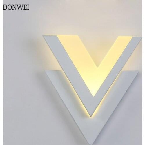 Acrylic 12W LED Wall Lamp AC85-265V Modern Simple Bedroom Bedside Light Indoor Dining Room Corridor Decorative Wall Lighting