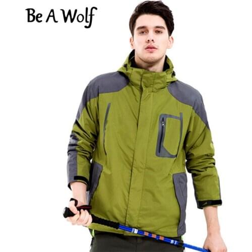 Be A Wolf Outdoor Camping Skiing Hunting Hiking Clothes Fishing Sport Winter Heated Jacket Men Windbreaker Waterproof Jacket 901