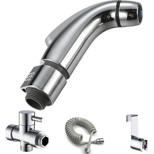 1 Set Toilet Bidet Shower Hand Sprayer Shower Head Bathroom Chrome Plated Wholesale Hygienic Shower Accessories for Bathroom