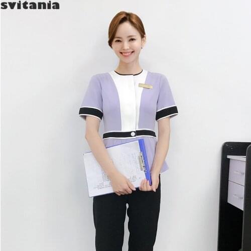 Svitania Spa Skin Management Center Cosmetologist Work Clothes Tea Shop Foot Treatment Technician Work Clothes Pants Set
