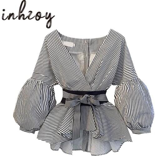Inhzoy Women's Striped Shirts