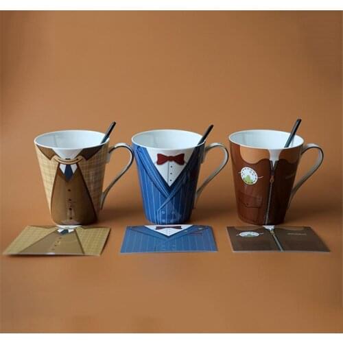 Coffee Mug Creative Tea Milk Coffee Cup Gentlemen Mug Funny Ceramic Cup For Coffee Coffee Travel Cups And Mugs For Gift