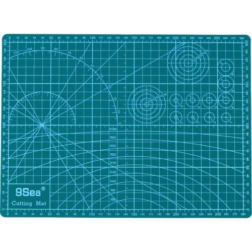 PVC Cutting Mat A4 Durable Self-healing Cut Pad Patchwork Tools Handmade Diy Accessory Cutting Plate Dark Green 30*22cm