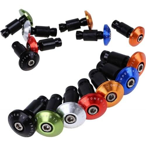 Motorcycle CNC billet Handlebar Grips Bar Ends Slider Street Bike Anti Vibration Handlebar Cap For Yamaha Kawasaki Honda Suzuki