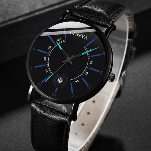 2021 Geneva Brand Men Watch Fashion Casual Quartz Watch relogio masculino Men Wristwatches Male Clock Gift relojes para hombre