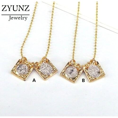 10PCS, Gold Color Virgin Mary Necklace For Women Jesus Religion Pendant Necklace Jewelry