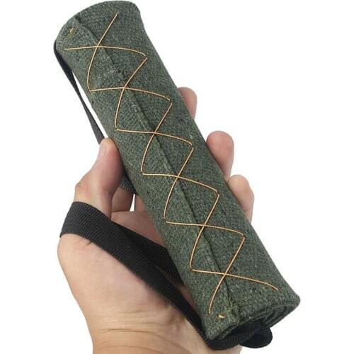 Dog Supplies S/M Green Dog Chew Training Bite Tug Toy Linen Dog Interactive Pet Toy For German Shepherd Dog Training Toy