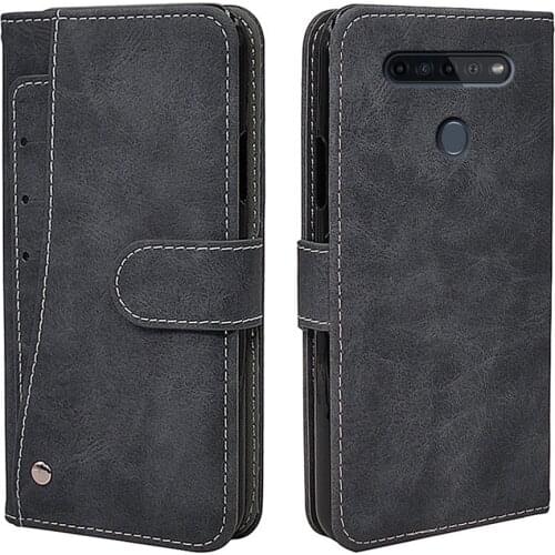 Luxury Wallet Case For LG K22 K31 K41s K51s K42 K52 K61 K62 K50s K40s G8 G7 G6 V50 V40 Case Vintage Flip Leather Silicone Cover