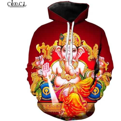 CLOOCL Hinduism God Lord Ganesha 3D Print Hoodie Men Women Funny Hot Selling Hoodies Harajuku Autumn Tracksuit Streetwear Tops