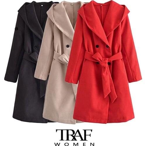 Женские пальто с капюшоном TRAF China At AliExpress